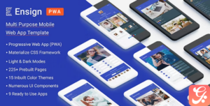 Ensign: Multi Purpose PWA Mobile App Template