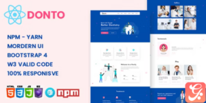 Donto - Dental Clinic & Medical React Template