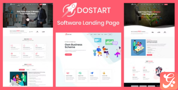 Dostart Startup Landing Page