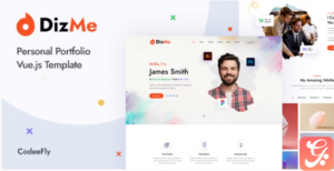 Dizme - Personal Portfolio Vue Template