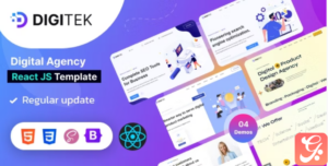 Digitek - Saas & Digital Agency React NextJS Templ