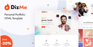 Dizme - Personal Portfolio HTML Template