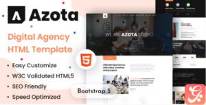 Digital Agency HTML Template - Azota