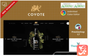 Covote Wine Alcohol Store PrestaShop Theme