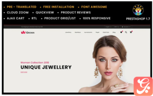 Crown Jewelry Store PrestaShop Theme