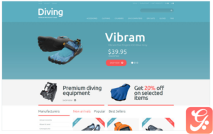 Diving Shop PrestaShop Theme