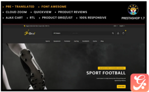 Deaf Stationary and Sports Store PrestaShop Theme