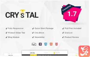 Crystal Jewellery Store PrestaShop Theme