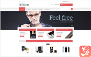 Electronic Cigarettes Store PrestaShop Theme