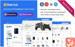 Elitetrick - Electronics and Gadgets Store Prestashop Responsive Theme