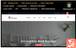 Ethnic Home and Furniture Store PrestaShop Theme