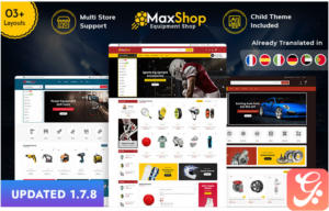MaxShop - Sports, Game, Tools & Auto Parts PrestaShop eCommerce Responsive Theme