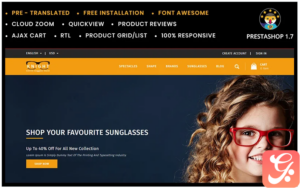 Knight Online Goggles Store PrestaShop Theme