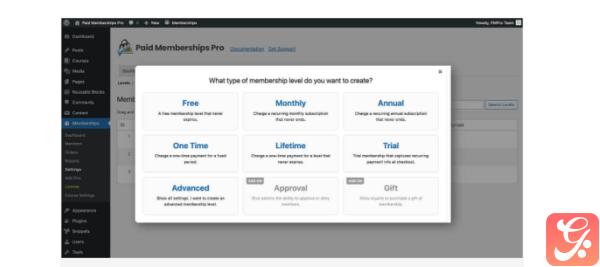 Paid Membership Pro WordPress Plugin with original license key Activation for lifetime