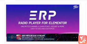 Erplayer – Radio Player for Elementor supporting Icecast, Shoutcast and more 1.1.0