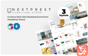 Nextprest - Furniture Store Clean Bootstrap Ecommerce PrestaShop Theme
