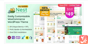 Nest – Grocery Store WooCommerce WordPress Theme 1.6.2