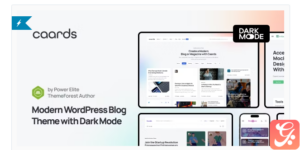 Caards – Modern Blog & Magazine WordPress Theme with Dark Mode 1.0.0