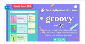 Groovy – Modern & Lightweight Blog for WordPress 2.3.0