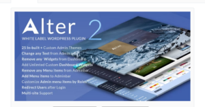 White Label WordPress Plugin – WpAlter 2.4.8