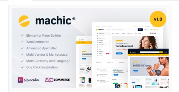 Machic E28093 Electronics Store WooCommerce Theme
