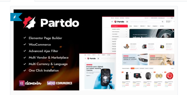 Partdo E28093 Auto Parts and Tools Shop WooCommerce Theme