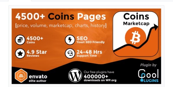Coins MarketCap E28093 WordPress Cryptocurrency Plugin