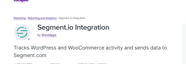 WooCommerce – Segment Connector Integration 2.1.0