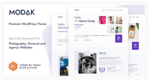 Modak - One Page WordPress Theme 1.0