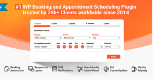 Bookly PRO – Appointment Booking and Scheduling Software System 6.9