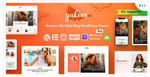 Yakeen - Lifestyle Blog WordPress Theme
