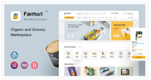 Farmart - Organic & Grocery Marketplace WordPress Theme