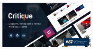 Critique - Magazine, Newspaper & Review WordPress Theme