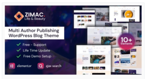 Zimac - Multi Author Publishing WordPress Theme