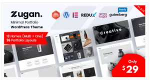 Zugan - Minimal Portfolio WordPress Theme