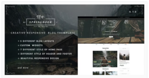 Springbook - Responsive Blog Travel Photography Template