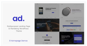 Advent - Landing Page Marketing WordPress Theme