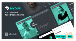 Myour - CV Resume WordPress Theme