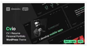 Cvio - Personal Portfolio WordPress Theme 3.3.6