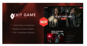 Exit Game | Real-Life Secret Escape Room WordPress Theme
