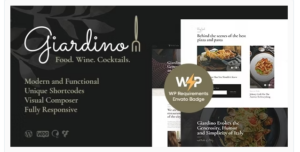 Giardino | An Italian Restaurant & Cafe WordPress Theme