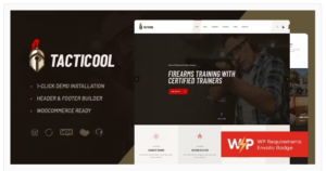 Tacticool | Shooting Range & Gun Store WordPress Theme