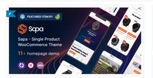 Sapa Product Landing Page WooCommerce Theme
