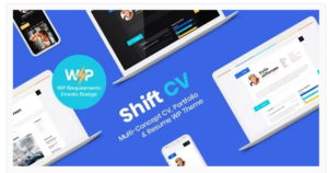 ShiftCV - Blog Resume Portfolio WordPress