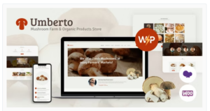 Umberto - Mushroom Farm & Organic Products Store WordPress Theme