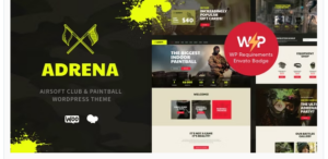 Adrena | Airsoft Club & Paintball WordPress Theme