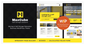 MaxCube | Moving & Self Storage Relocation Business WordPress Theme