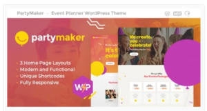 PartyMaker | Event Planner & Wedding Agency WordPress Theme