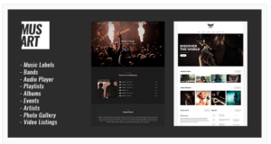 Musart - Music Label and Artists WordPress Theme