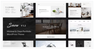 Snow | Minimal & Clean WordPress Portfolio Theme